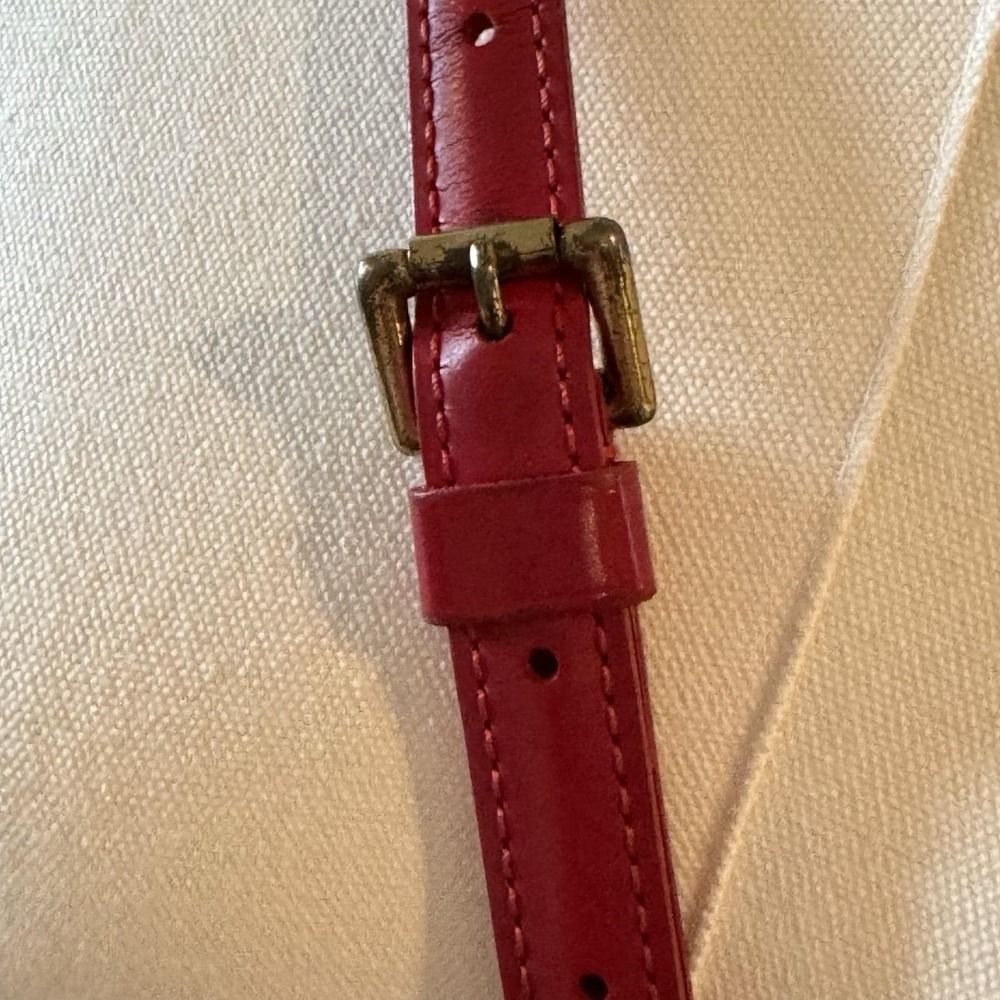 Louis Vuitton Red Epi Adjustable Shoulder Strap Crossbody Strap Vintage - Picture 9 of 16